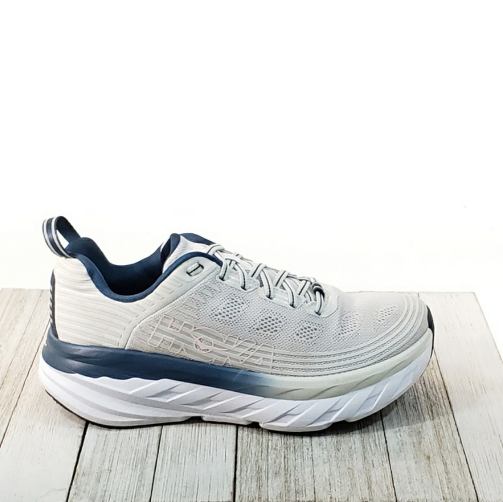 HOKA ONE ONE Bondi 6 Athletic Running Sneakers Whi